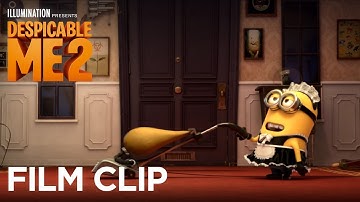 Despicable Me 2 | Clip: "Minion Phil Enjoying Work as a Maid" | Illumination