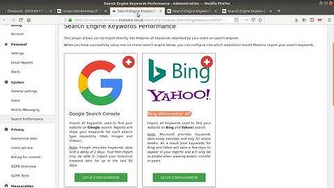 12 - Search Engines Keywords Performance - Matomo Analytics Training