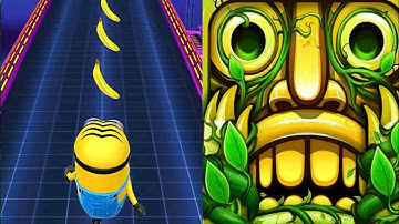 Minion Rush Vs Temple Run 2 Gameplay (android,ios)