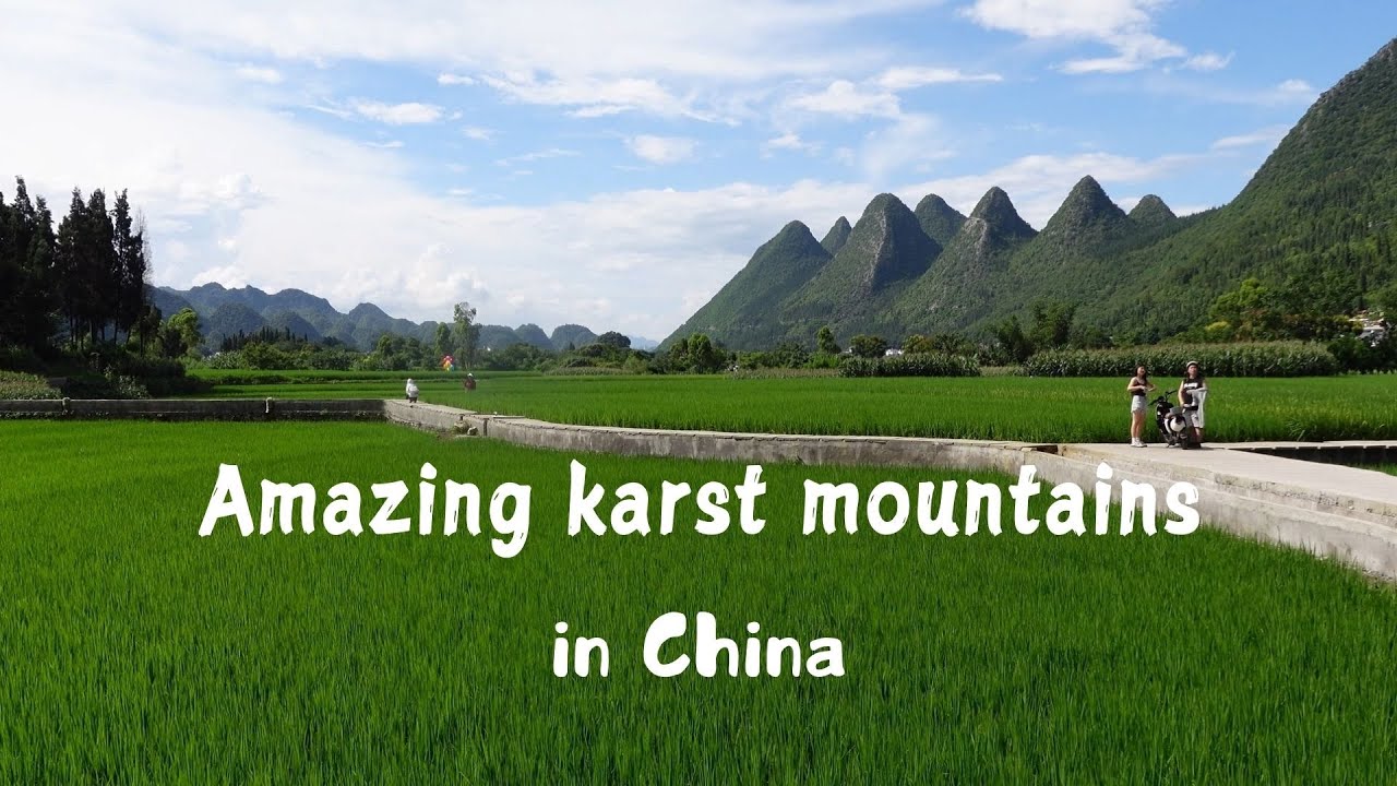 Amazing karst mountains  in China