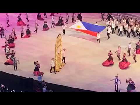 SEA GAMES 2019 OPENING with Manila Theme Song - Philippine Team