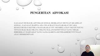 ringkasan APA ITU ADVOKASI SOSIAL