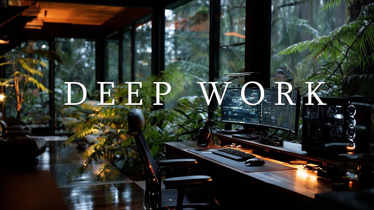 Deep Forest Coding Music | Uninterrupted Productivity | Ambient Chill Room View