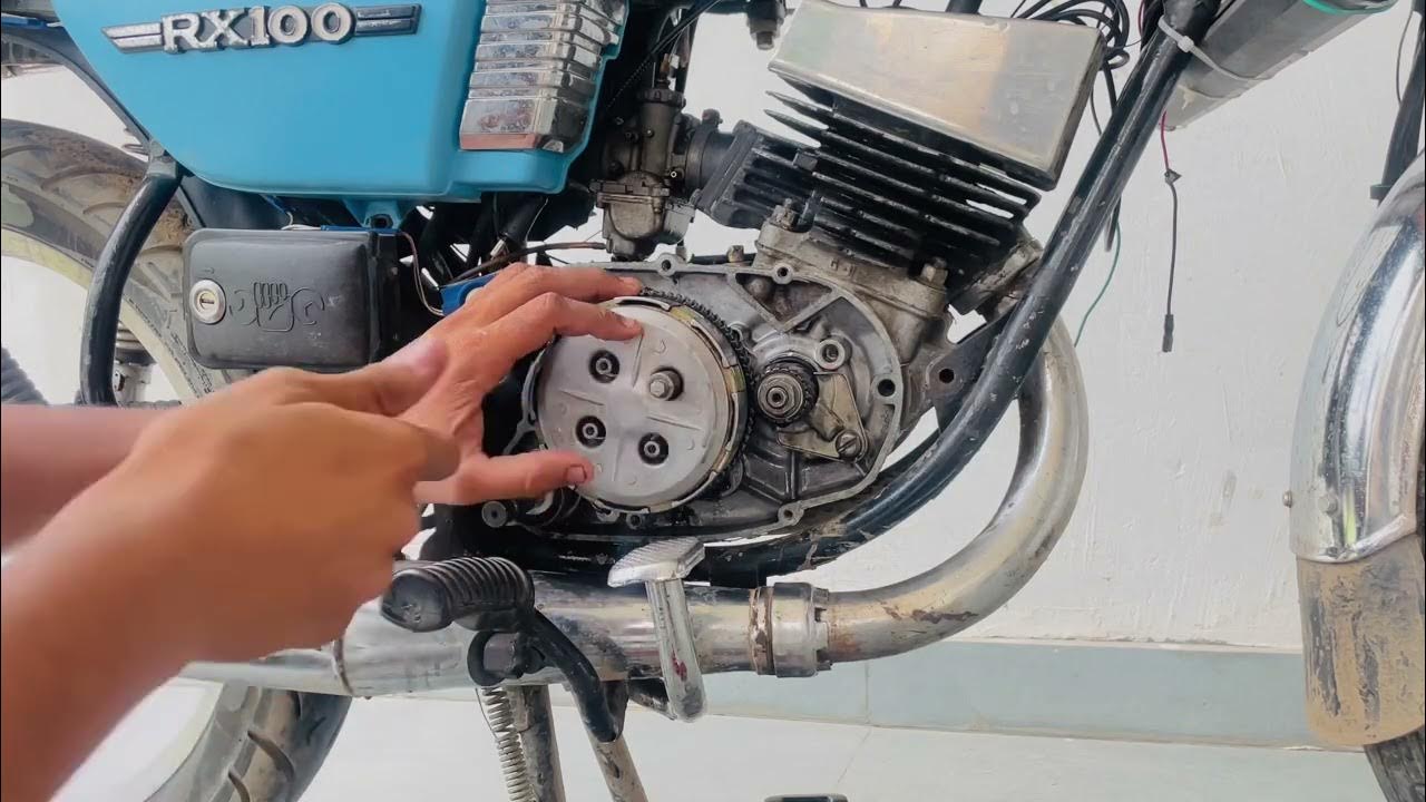 How to change yamaha rx100 clutch plates at home in just 5minutes YouTube