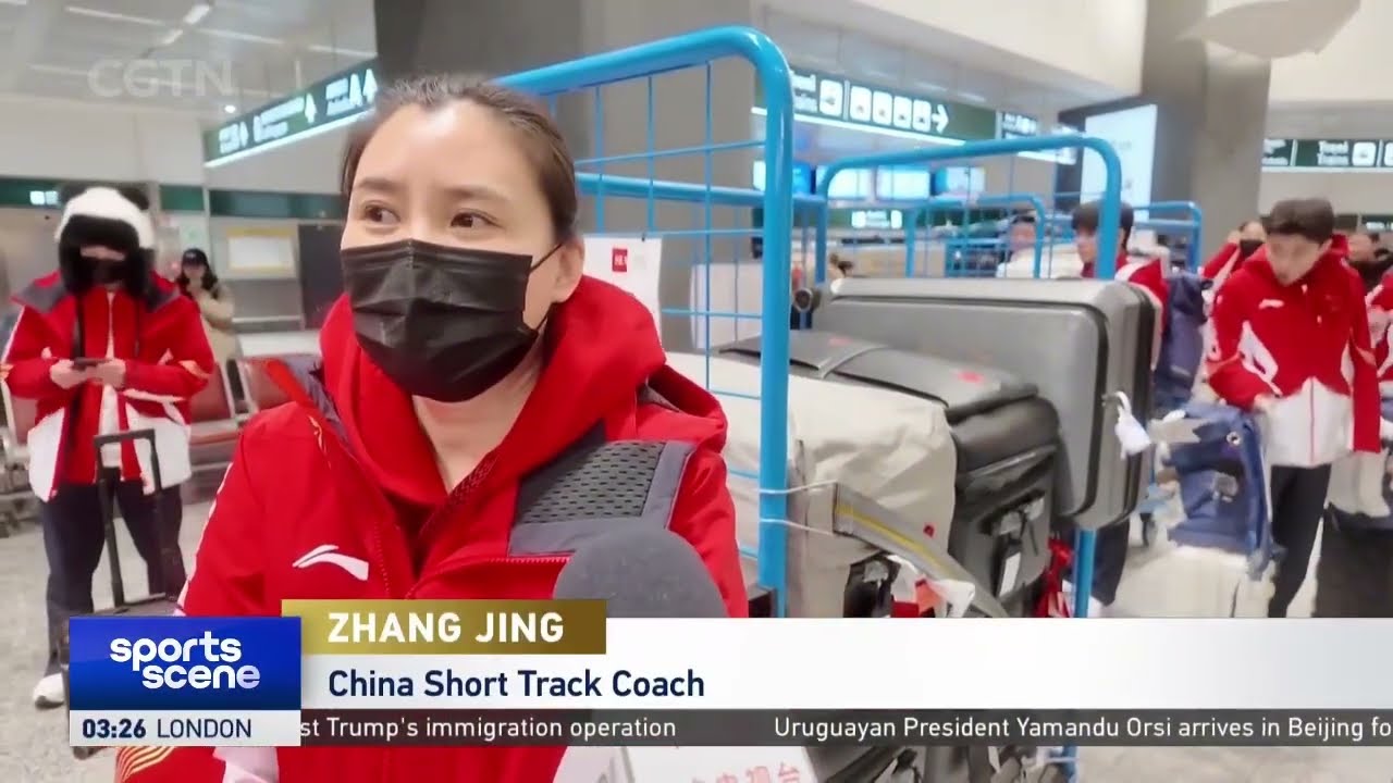 Chinese short track speed skating team will adjust training schedule after arrival in Italy
