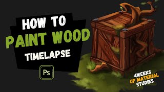 How to paint wooden box // 4 weeks of material studies, wood texture