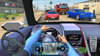 Taxi Cab Driving Simulator 3D: Drako GTE Fast car city traffic driving pro driver - android gameplay screenshot 5