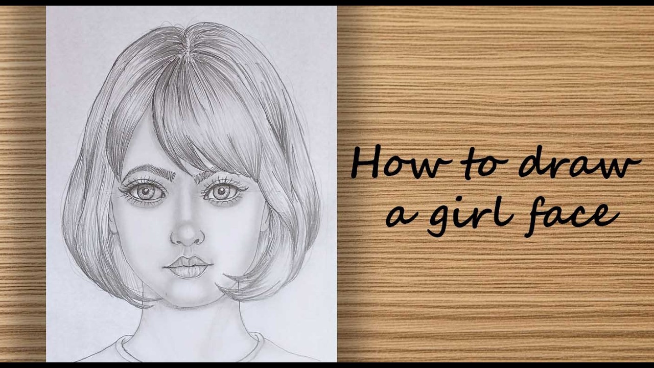 How to Draw a Girl face with ease