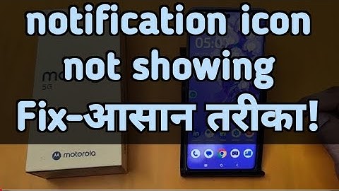 Moto G85 Phone | Fix notification icon not showing Moto G85 | How to show notifications on Moto G85