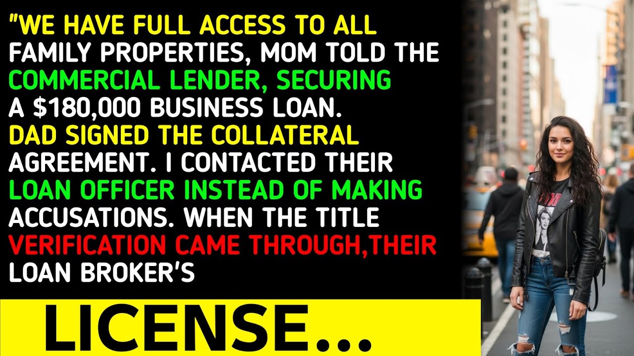 WE HAVE FULL ACCESS TO ALL FAMILY PROPERTIES, MOM TOLD THE COMMERCIAL LENDER, SECURING A $180.... 