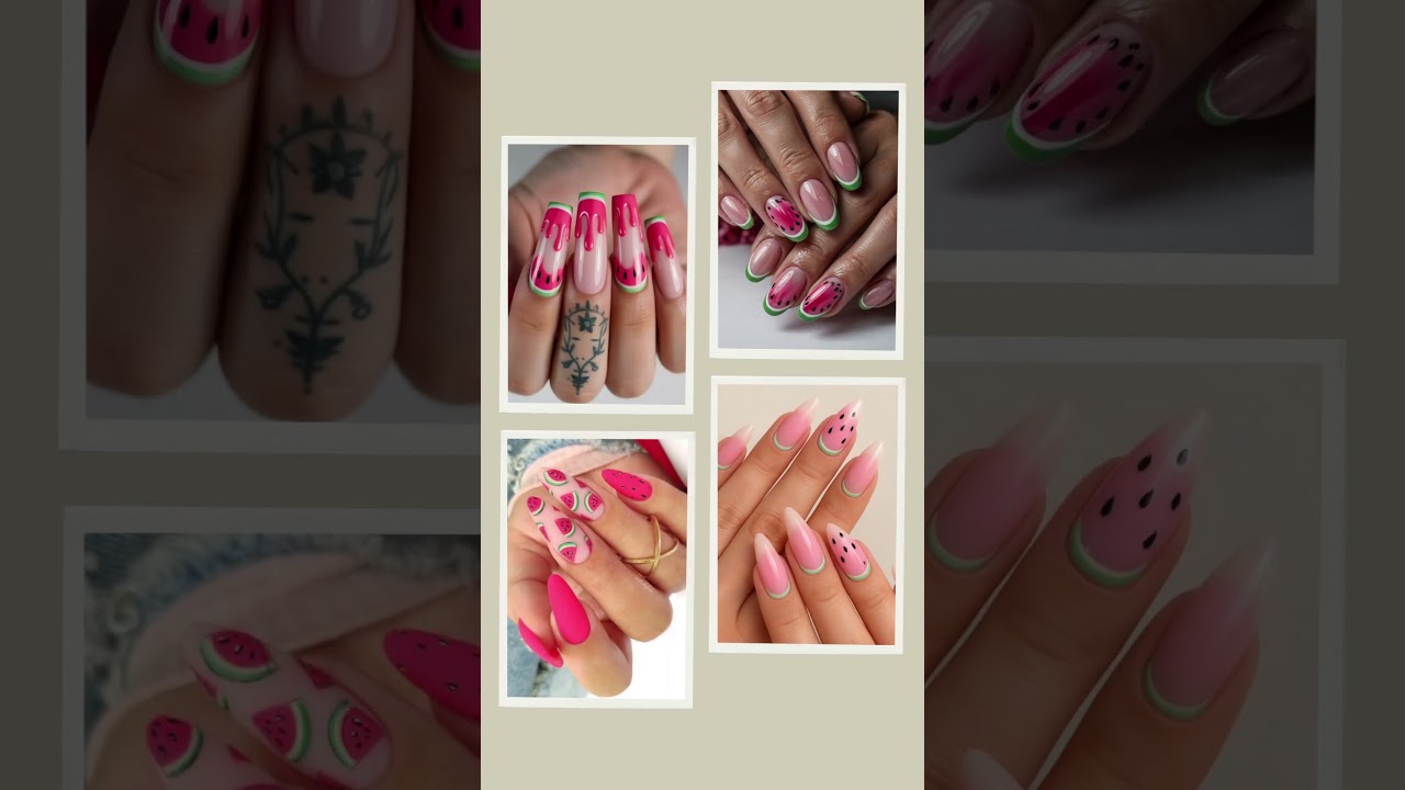 watermelon nails 