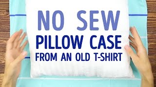How to turn your old T-shirt into a pillowcase (NO SEWING) | 5-MINUTE CRAFTS screenshot 2