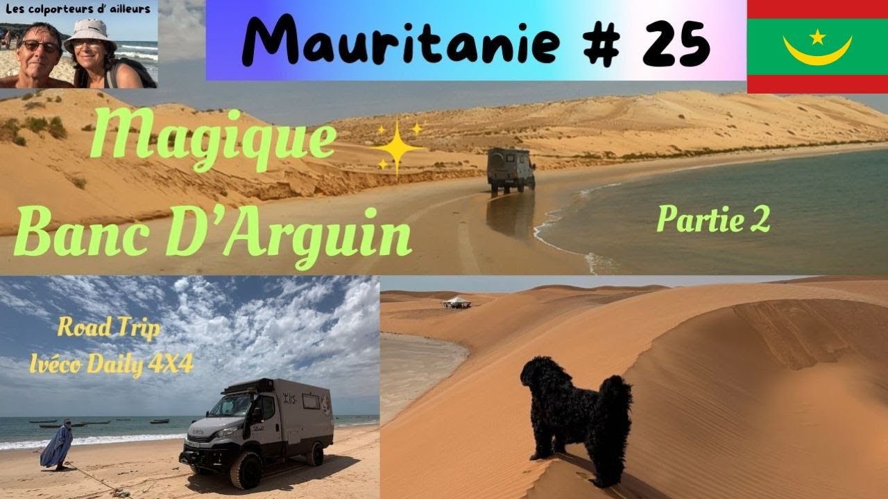 #mauritanie #roadtrip #offroad: Magique traversée du  Banc d'Arguin. Ep2. #ivecodaily4x4 #camper4x4