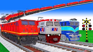 踏切アニメ  あぶない電車 TRAIN 🚦 Fumikiri 3D Railroad Crossing Animation # train #1