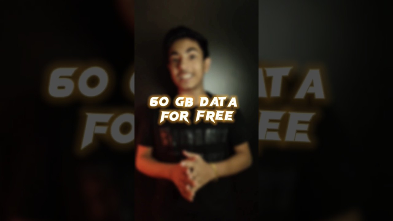 Claim 60GB data for free 😲 