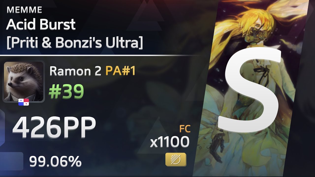 [6.85 ⭐] Ramon 2 | Memme - Acid Burst [Priti & Bonzi's Ultra] | osu ...