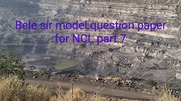 Bele sir Model question paper for NCL part 7