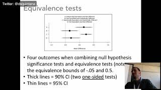 Understanding non-significant results using equivalence tests