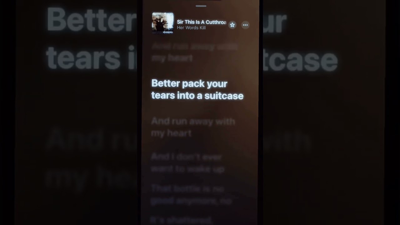 Better pack your tears into a suitcase