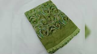 Super soft chiffon sarees with siroski stone lace border order number watsapp 9600937523 screenshot 5