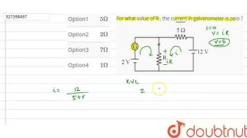 For what value of R , the current in galvanometer is zero ?  | CLASS 12 | NTA NEET TEST 98 | PHY...