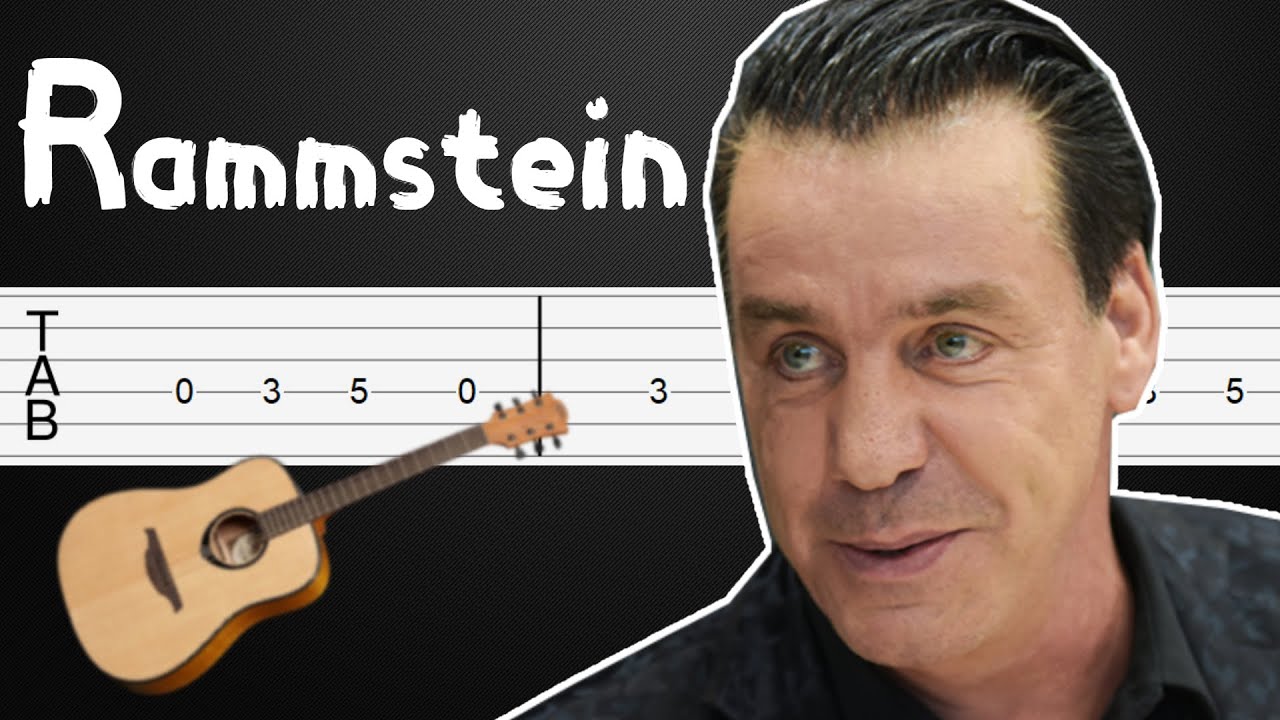 Roter Sand Rammstein Guitar Tutorial, Guitar Tabs, Guitar Lesson YouTube