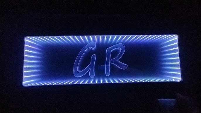 COMO HACER UN ESPEJO INFINITO CON TIRA LED RGB!! 