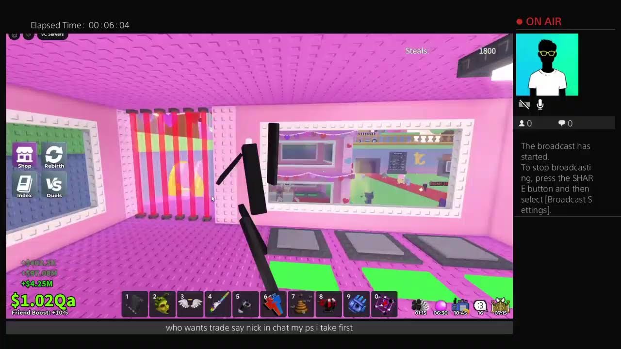 ljudi ulazite svi u liveeee igramo steal a BRAINROT trejdam se preko masine i duelam se pocinjeee i