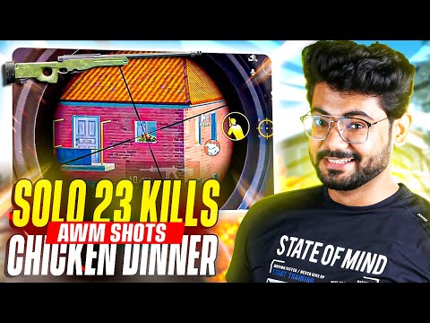BEST AWM FLICK OF 2O24 😍 *23 SOLO KILLS WWCD* | BGMI