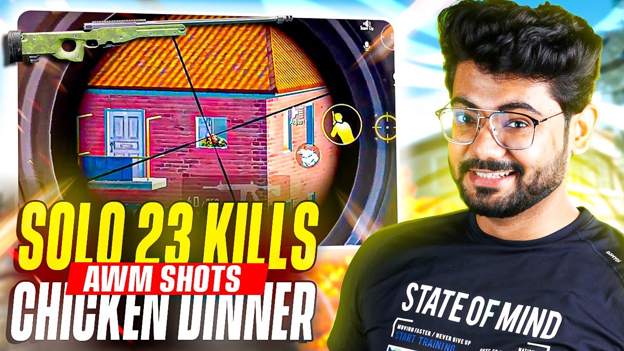 BEST AWM FLICK OF 2O24 😍 *23 SOLO KILLS WWCD* | BGMI