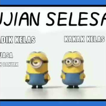 Ekspresi ketika kakak kelas selesai ujian