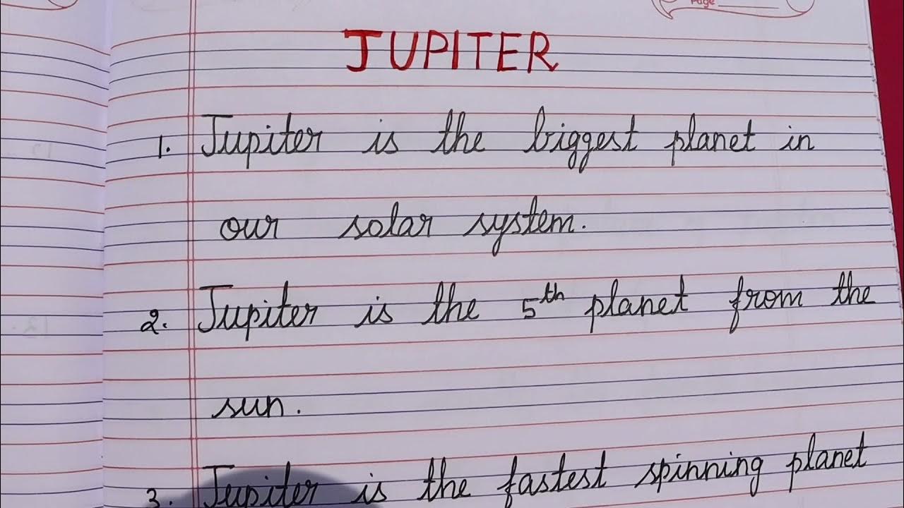 one page essay on jupiter