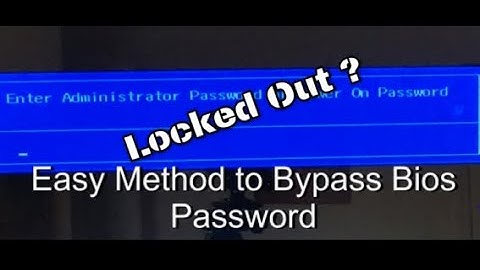 Easy Method to Bypass BIOS Password