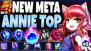 1600+Dmg R** LoL NEW Meta Annie Top Season 11 #05 🔥 Annie (Runes/Items) s11 -