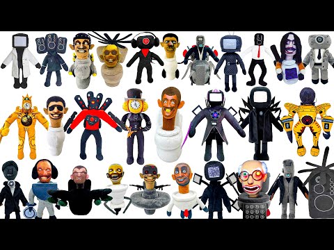 Skibidi Toilet Plush Toys ALL Characters in Real Life! | Collection