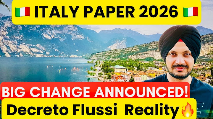 🇮🇹 Italy Paper 2026 — BIG CHANGE Announced! 🔥 | Decreto Flussi Reality thumbnail