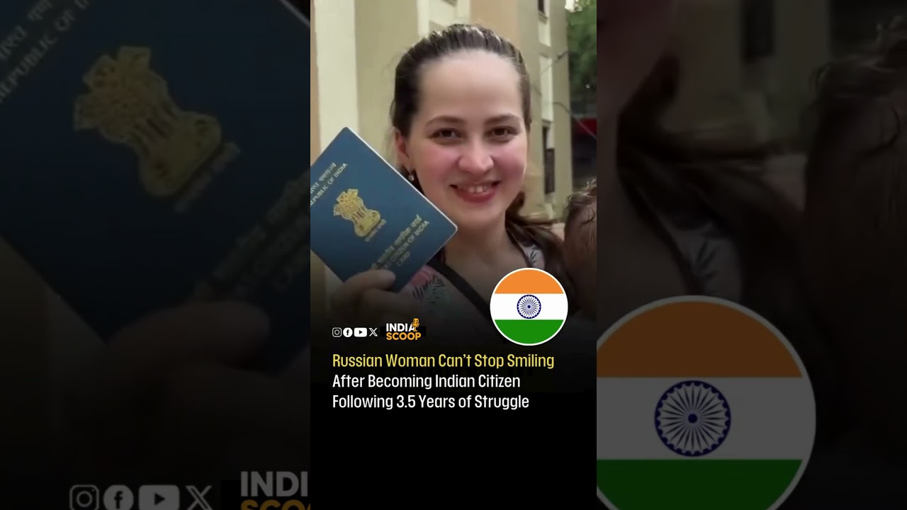 Russian Women Gets Happy and Proud to Become Indian Citizen 🇮🇳 | India Scoop 