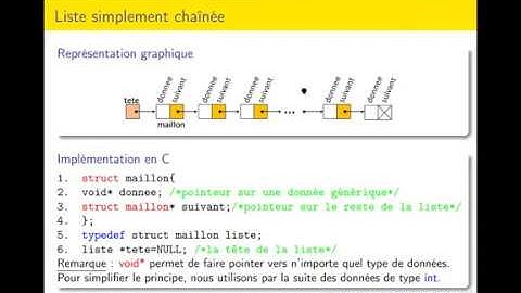 Liste simplement chaînée