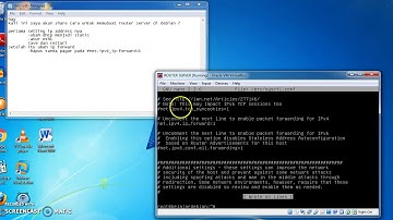 cara membuat router server di debian 7