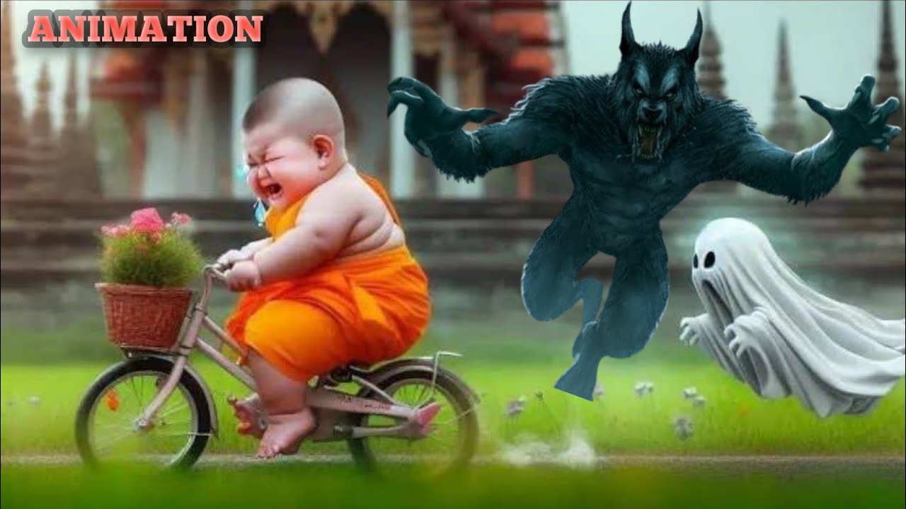 Little Monk So Cute 🌾🌾🌿🌿🌸💗