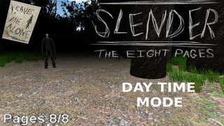 SLENDER (v0.9.7) - Day Time Mode [8/8 Pages!] | BEAT THE SLENDER MAN #2.1