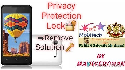 Remove Privacy Protection Lock Solution 100%