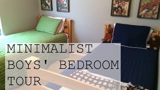 minimalist boys bedroom