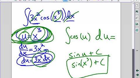 Day 78 AP Calc video U substitution with indefinite integrals