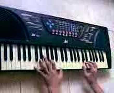 Fly magpie on piano (o2jam)