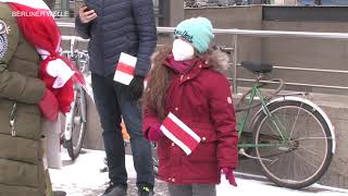 Demonstration der belarussischen Opposition in Berlin