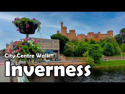 Inverness City Centre Walk【4K】| Let's Walk 2021