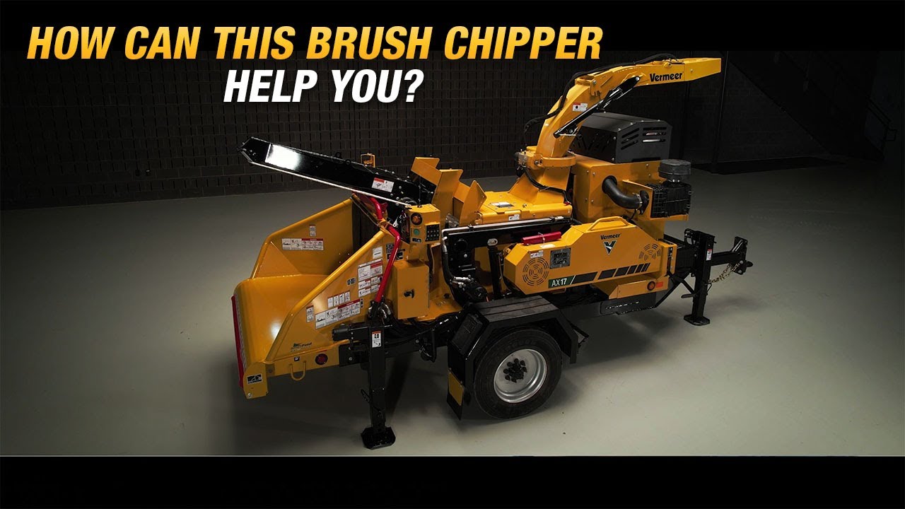 Vermeer AX17 Brush Chipper - Compact & Powerful Wood Chipper