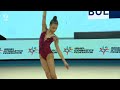 Elvira KRASNOBAEVA (BUL) - 2022 junior European silver medallist, ball