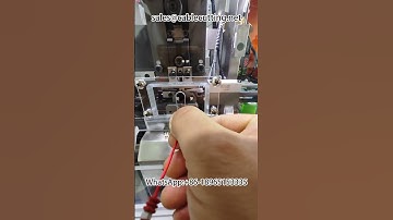 Through the waterproof plug stripping crimping machine #crimping machine